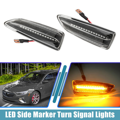 LED Side Marker Turn Signal Lights Yellow 2 x for Opel