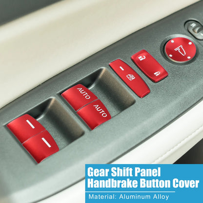 10 x Window Switch Button Covers for Honda Accord (2018-2022) Red