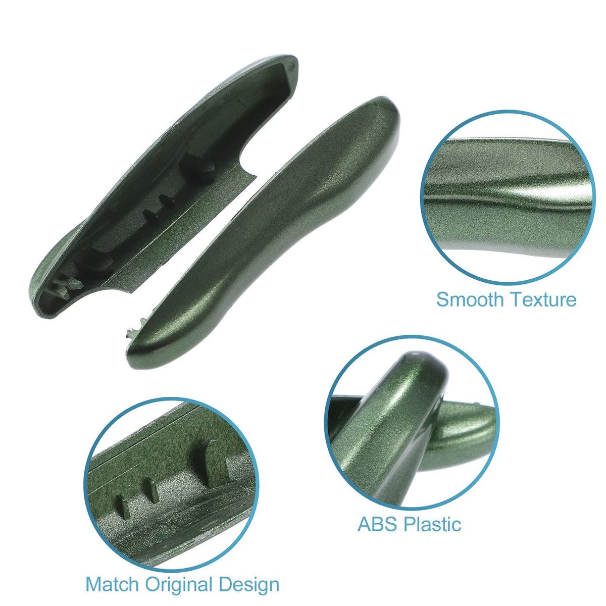Car Remote Key Side Cover Case Set for Porsche Taycan 911 (2020-2021) Green