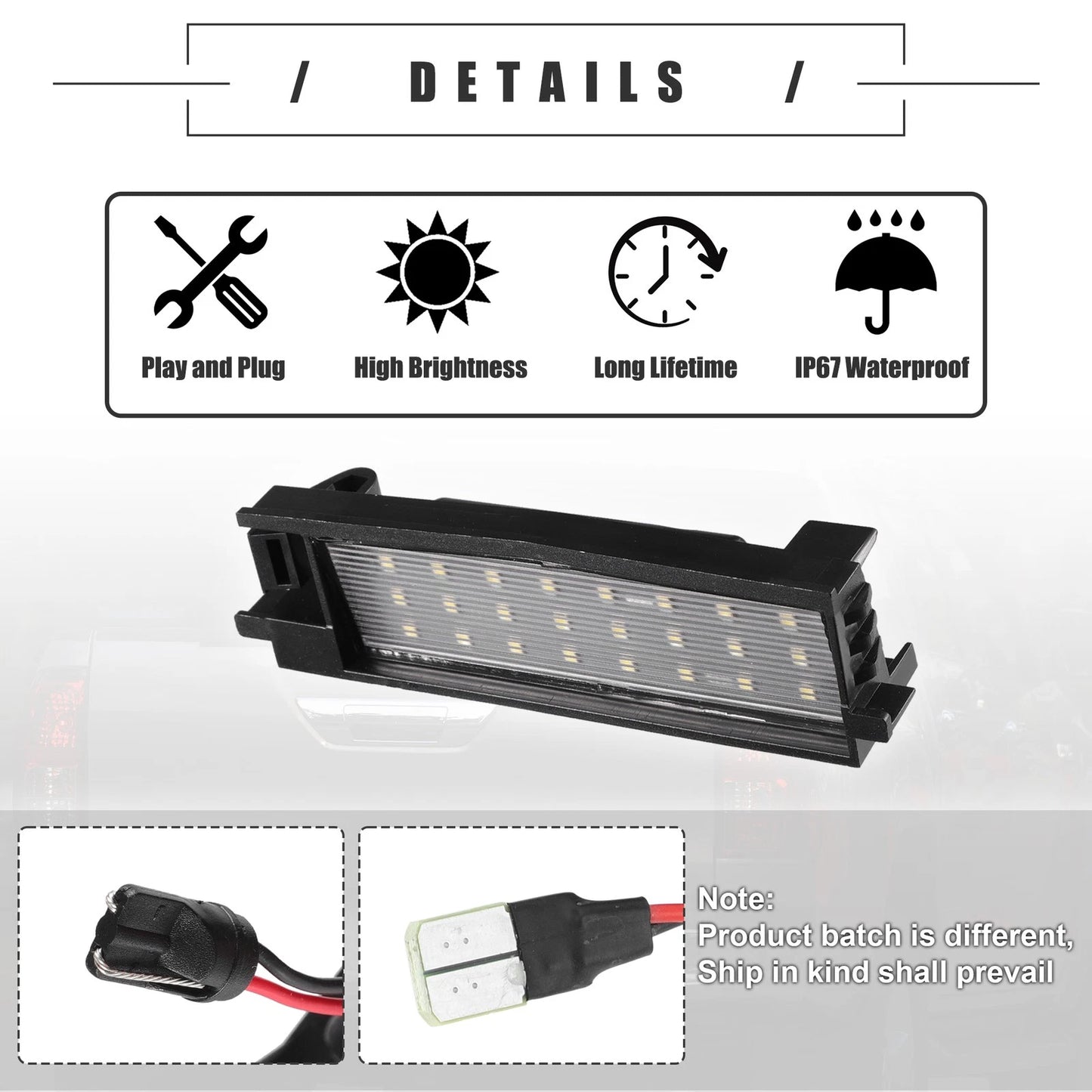 LED License Plate Lights for Toyota RAV4 (2006-2011)