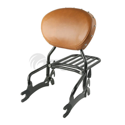 Backrest Sissy Bar Luggage Rack Mount Spools for Indian Chief Classic (14-18)