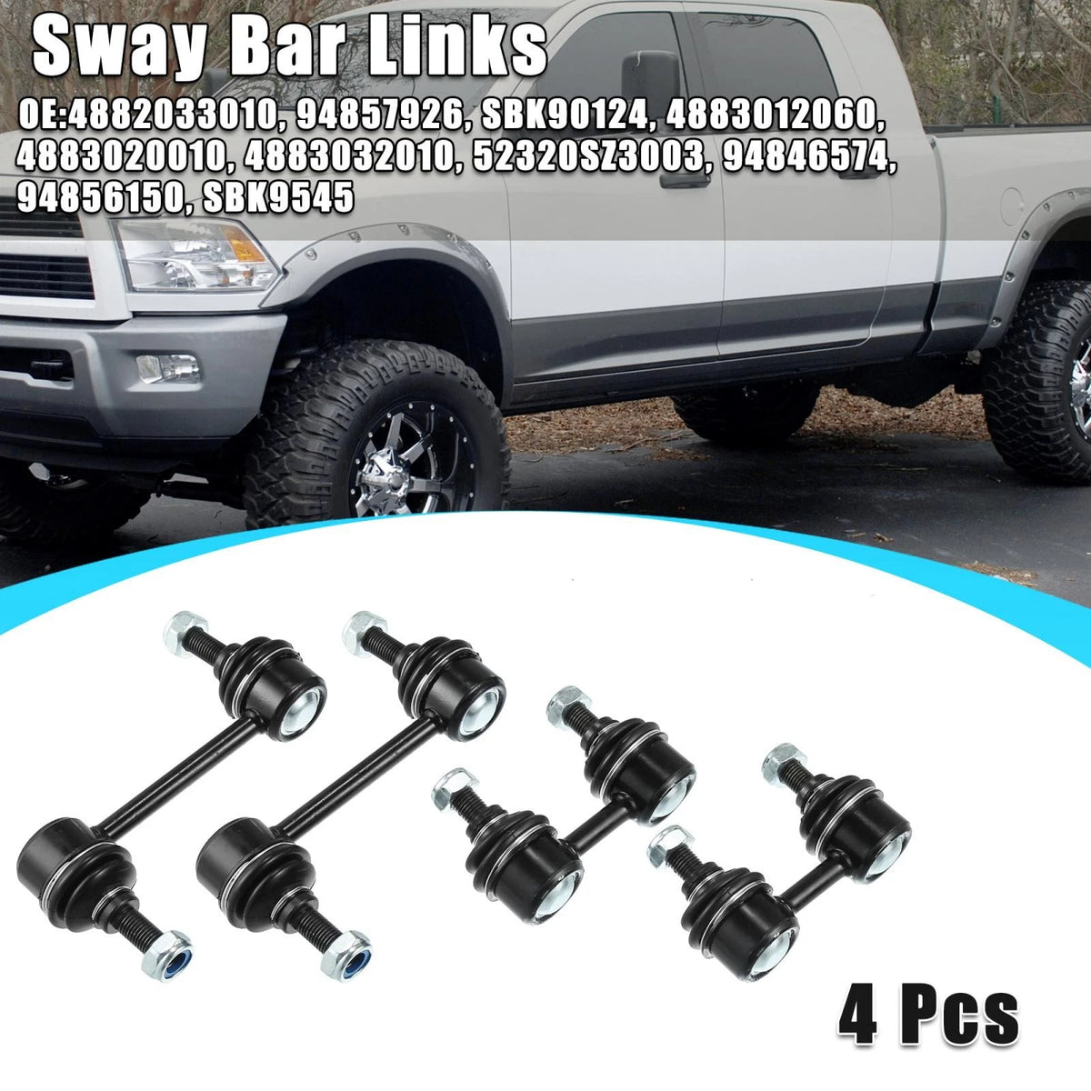 4 x Front Rear Sway Bar Links for Toyota Corolla, Celica (1992-2002, 1994-1999)