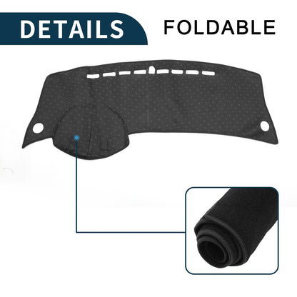 Dashboard Cover Mat for Honda City Grace 2008-2013 Sun Protector Black
