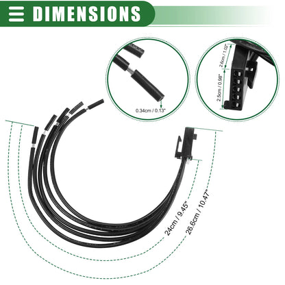 14AWG Blower Motor Resistor Connector for CHEVROLET Black