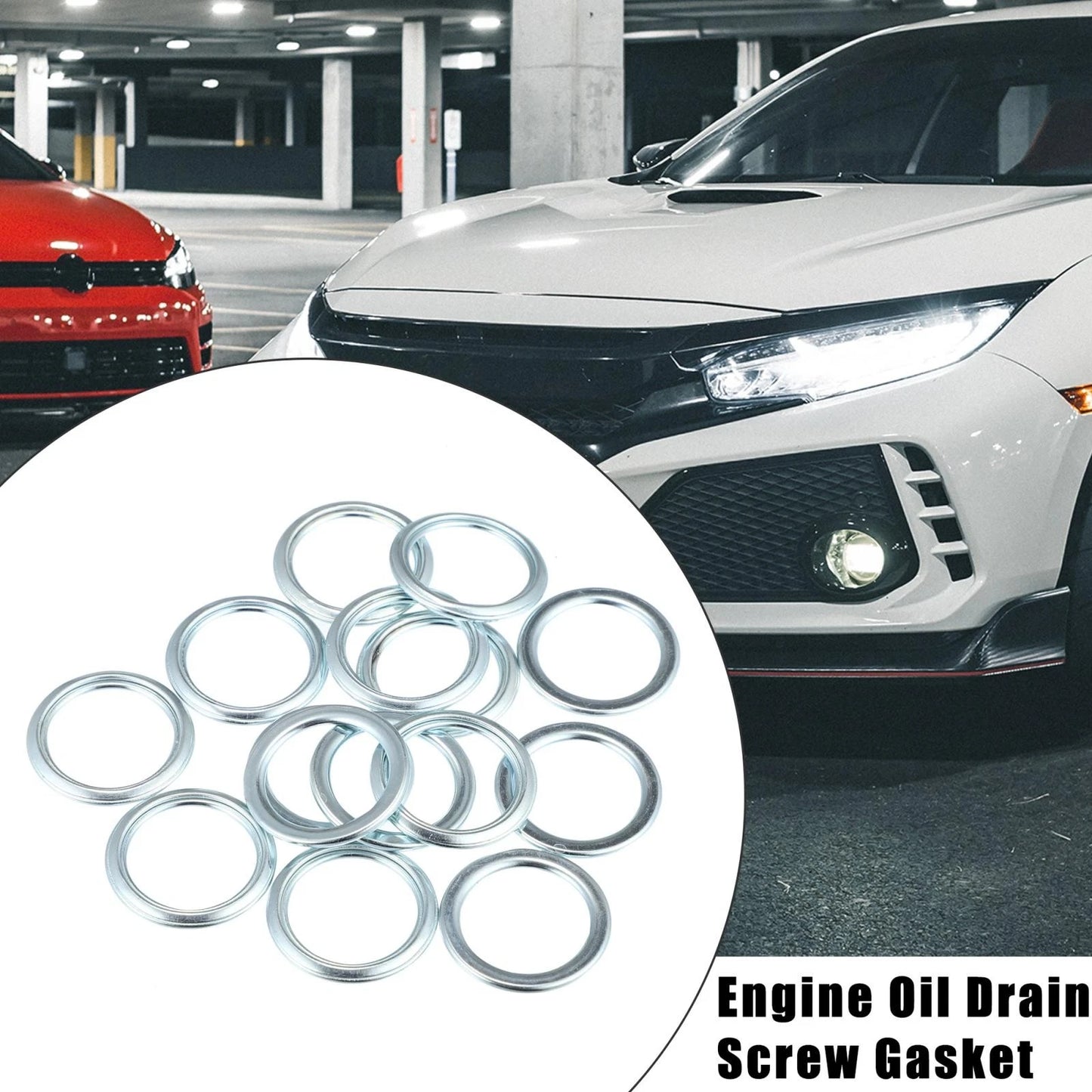 15 x M18 Engine Oil Drain Screw Gasket for Toyota Corolla (71–74)