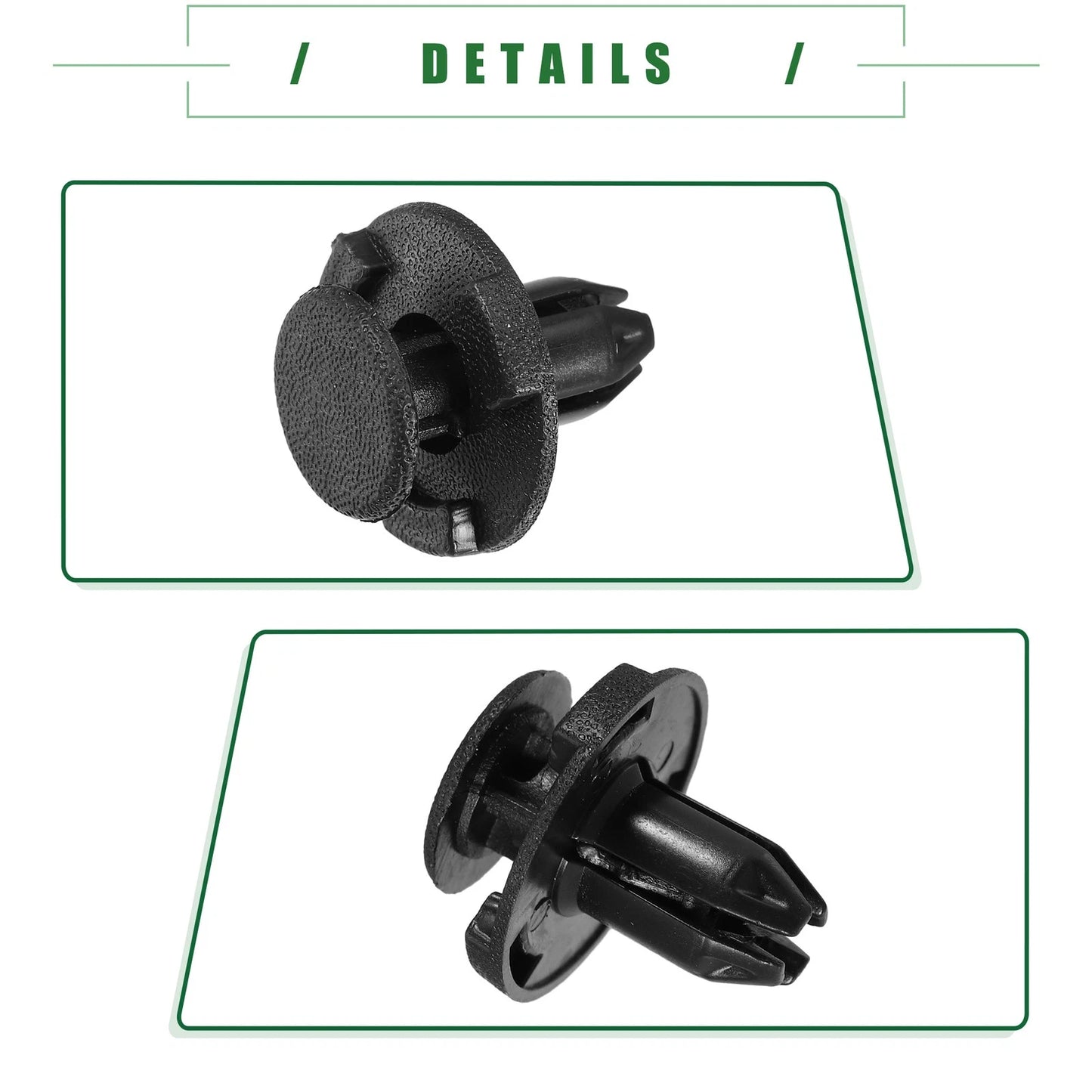 100 Pcs Cowl Bumper & Fender Liner Push Clips for Infiniti Q50