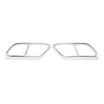 2 x Rear Exhaust Muffler Tail Pipe Covers for Volvo V90 S90 (2016-2020)