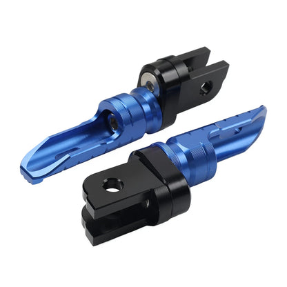 Blue Front Footrest Pegs for BMW R Nine T Pure, F900R, F900XR (2020-2023)