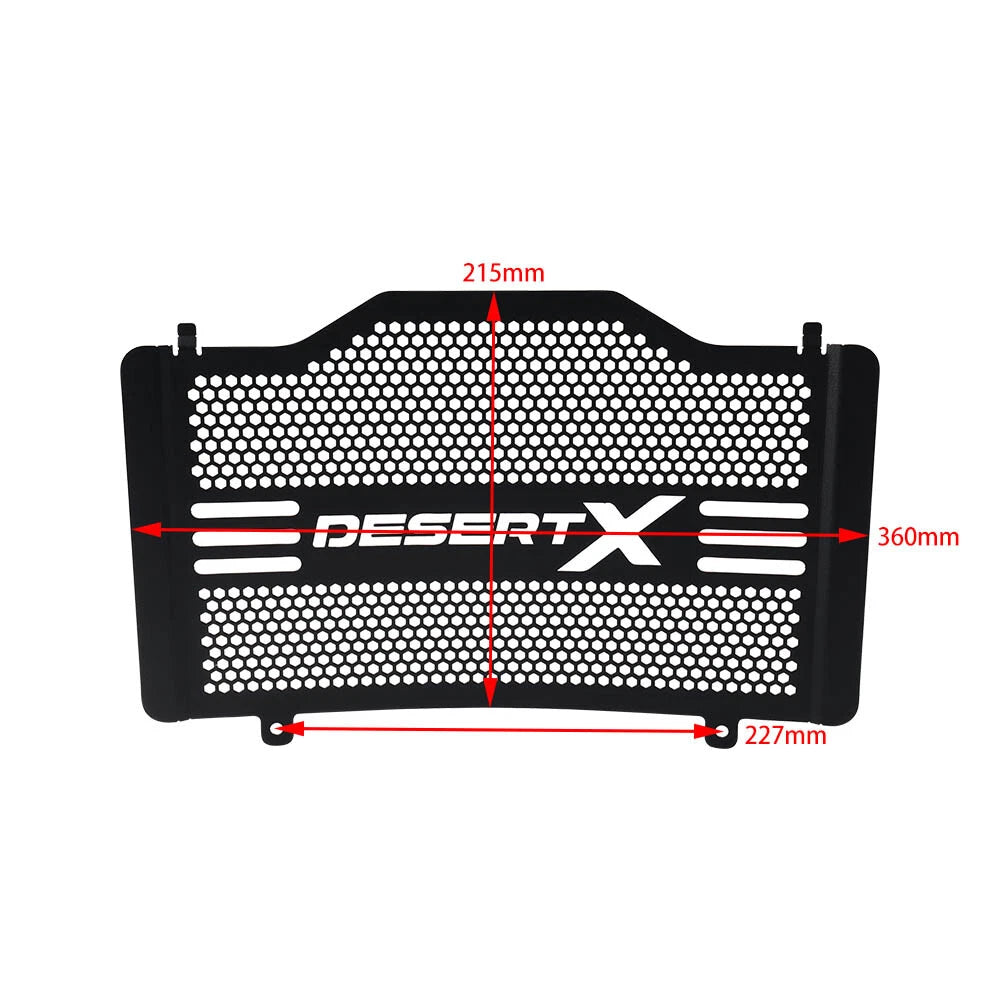 Black Radiator Grille Guard Cover for Ducati Desert X (2022-2023)
