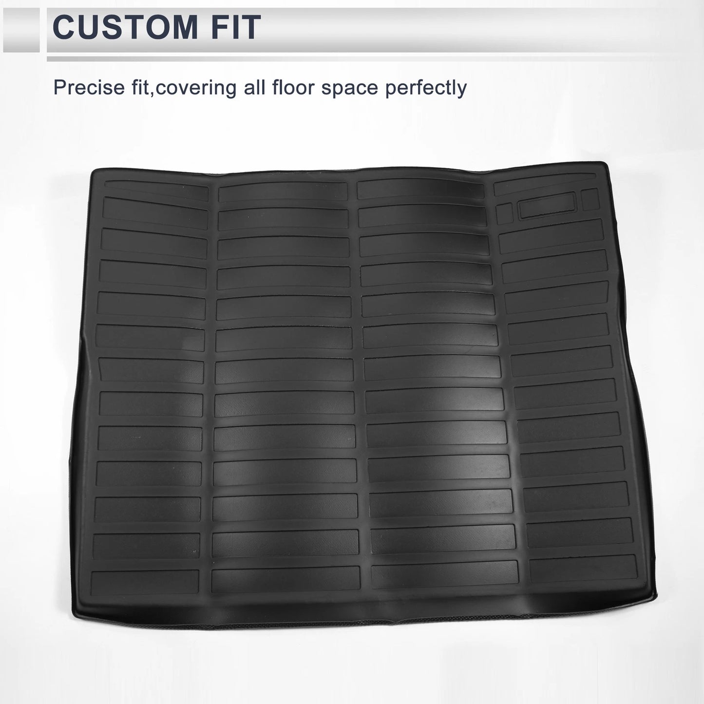 Cargo Liner Rear Trunk Mat for Jeep Cherokee (2019-2023) Long Grid Pattern TPE