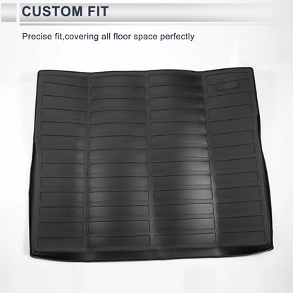 Cargo Liner Rear Trunk Mat for Jeep Cherokee (2019-2023) Long Grid Pattern TPE