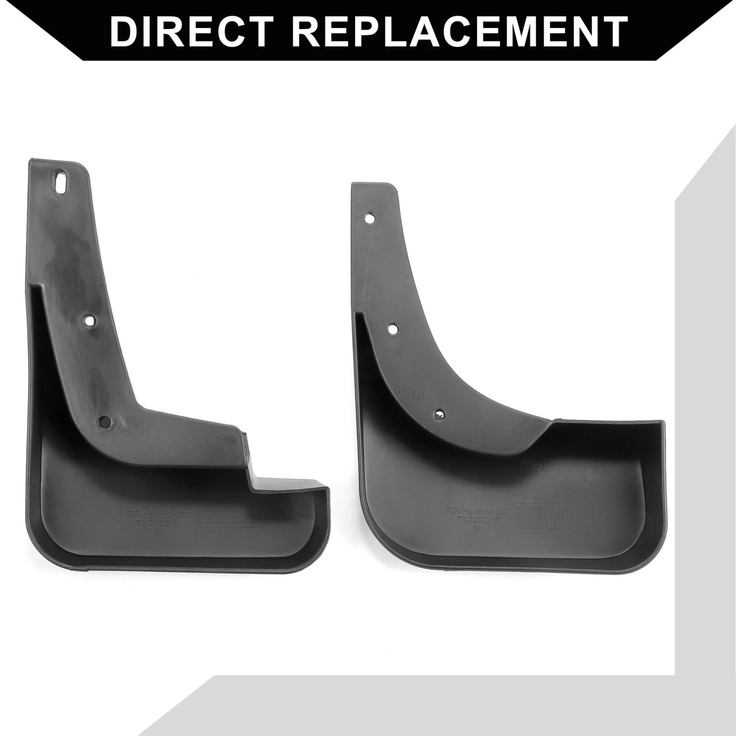 Mud Flap Splash Guards for Toyota Highlander (2001-2023)