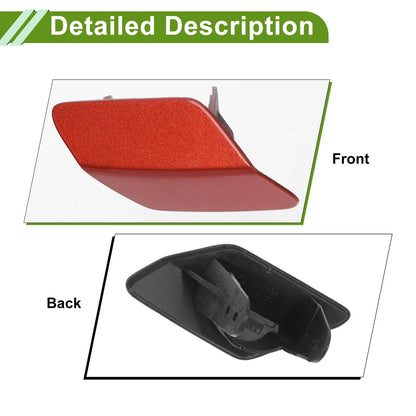 Front Right Washer Nozzle Cover for BMW 320i (2013-2018) Red