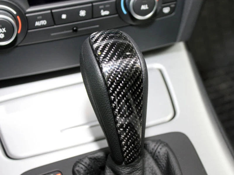 Carbon Fiber Shift Gear Knob Cover for BMW E90 E91 E92 E93 (2007-2013)