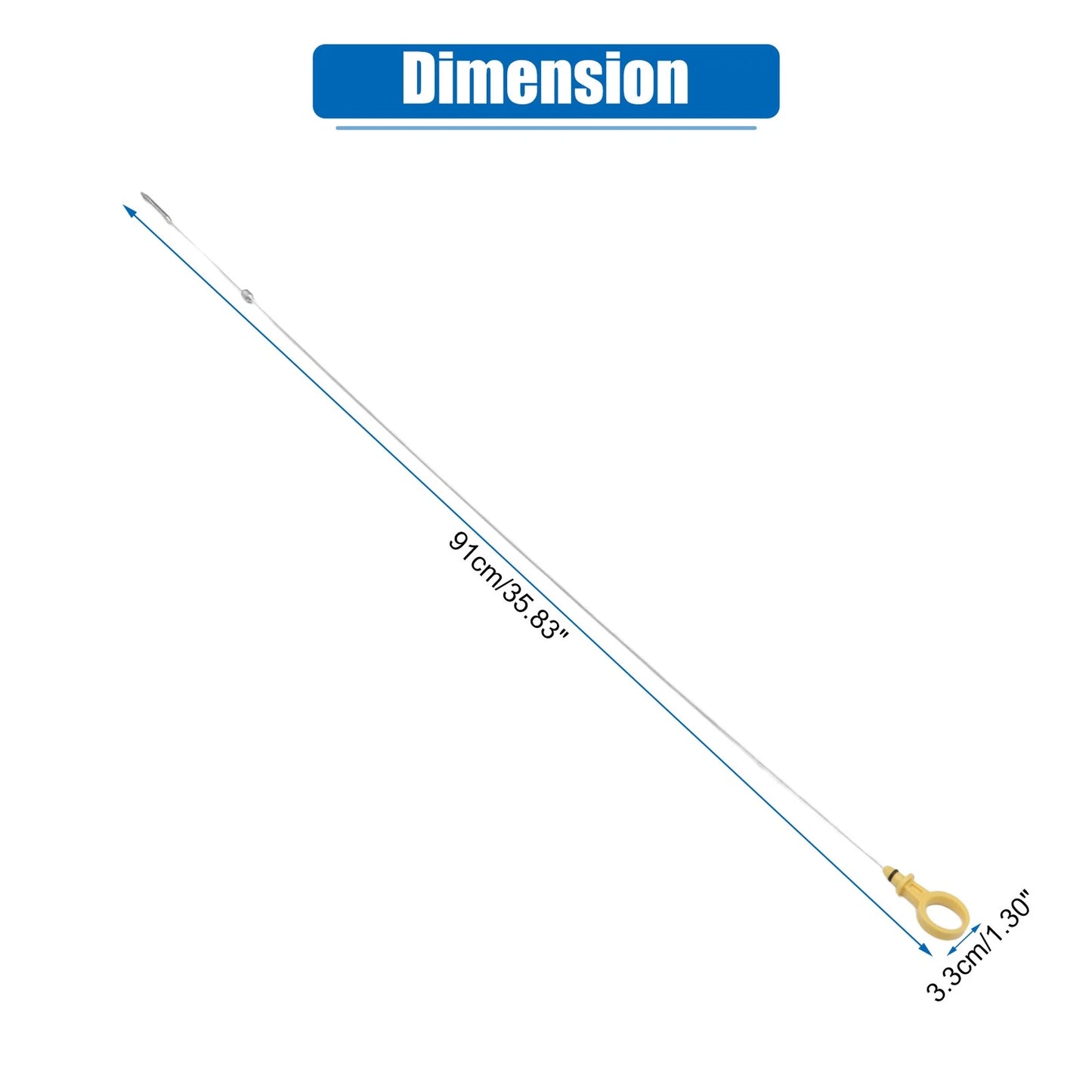 Engine Oil Level Indicator Dipstick for Chevrolet Silverado 2500 Yellow