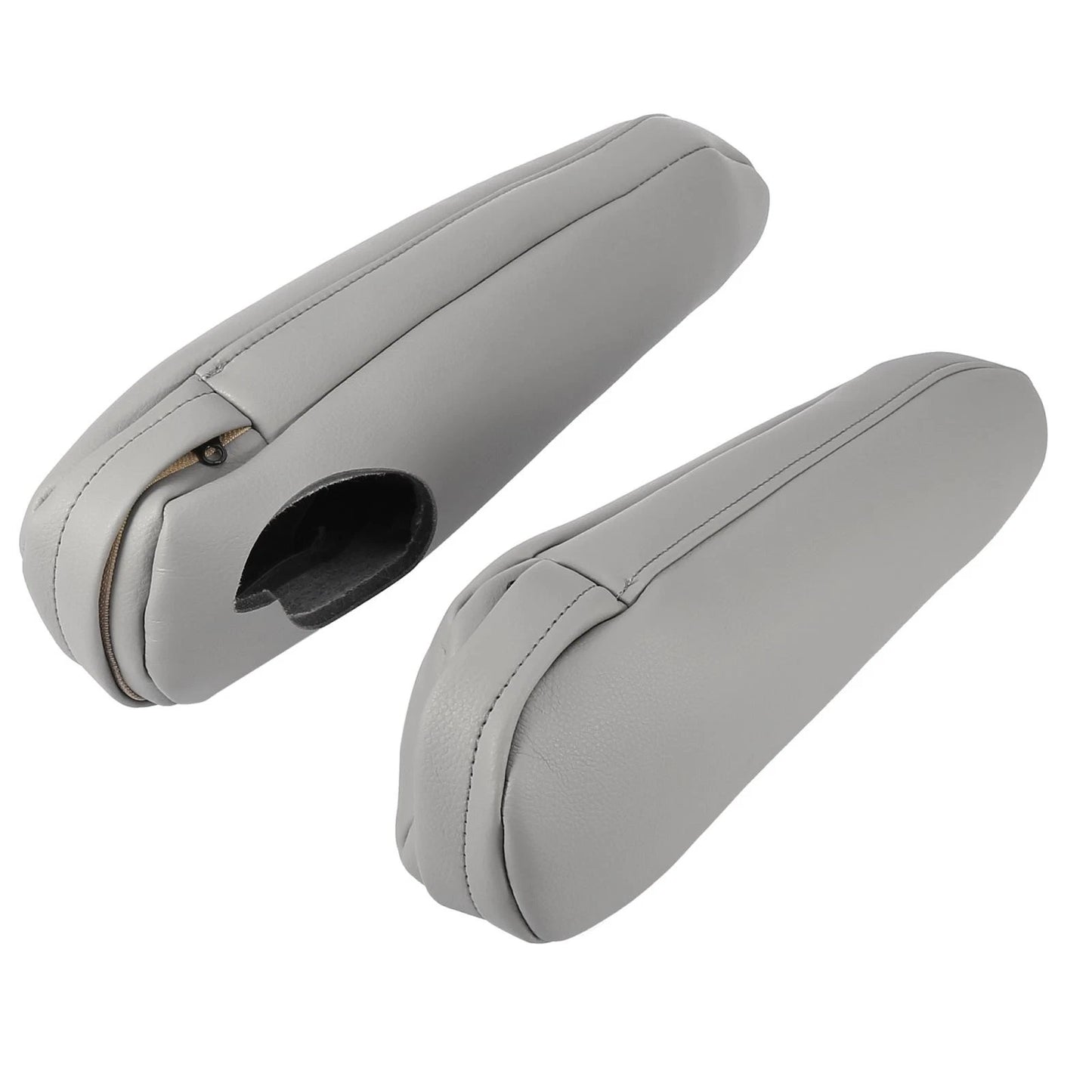 Leather Gray Front Seat Armrest Covers for Toyota Sienna (2011-2017)