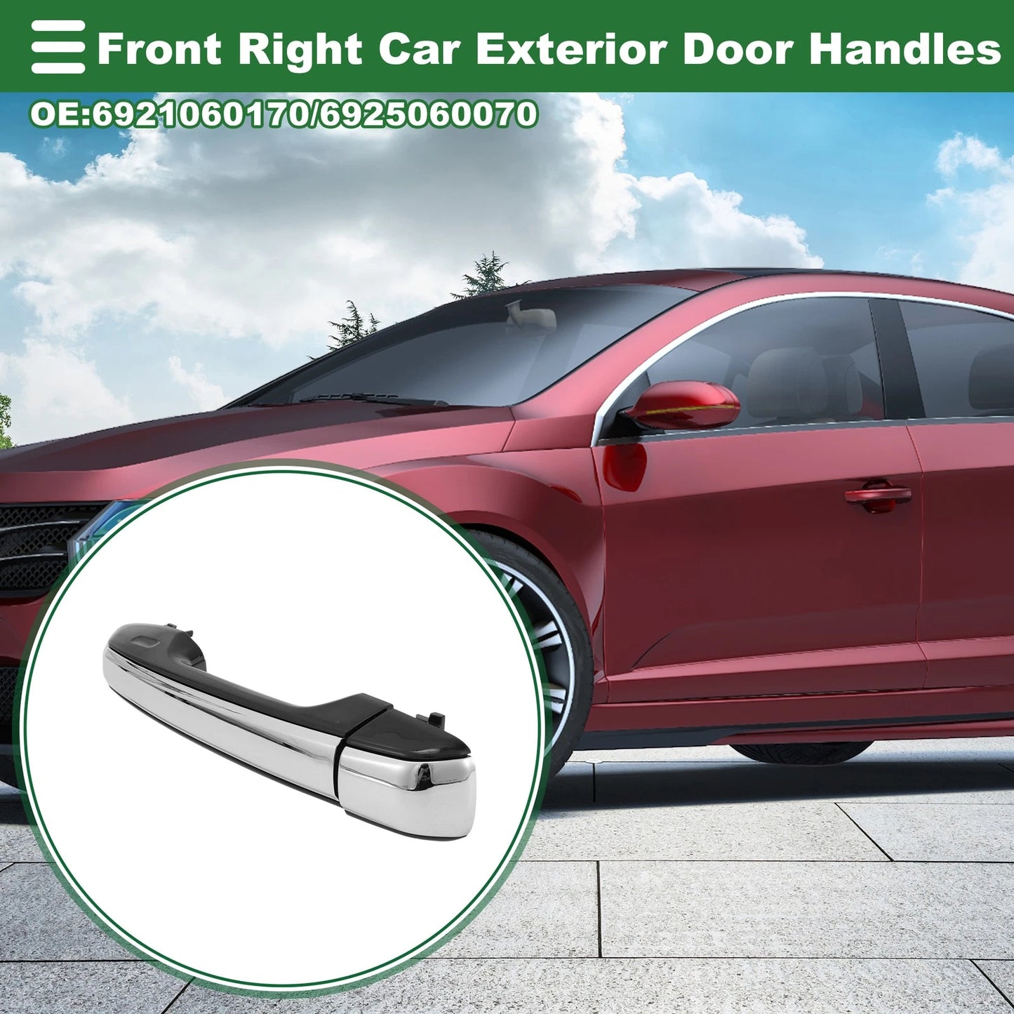 Front Right Exterior Door Handle for Toyota GX460 (2010–2019)