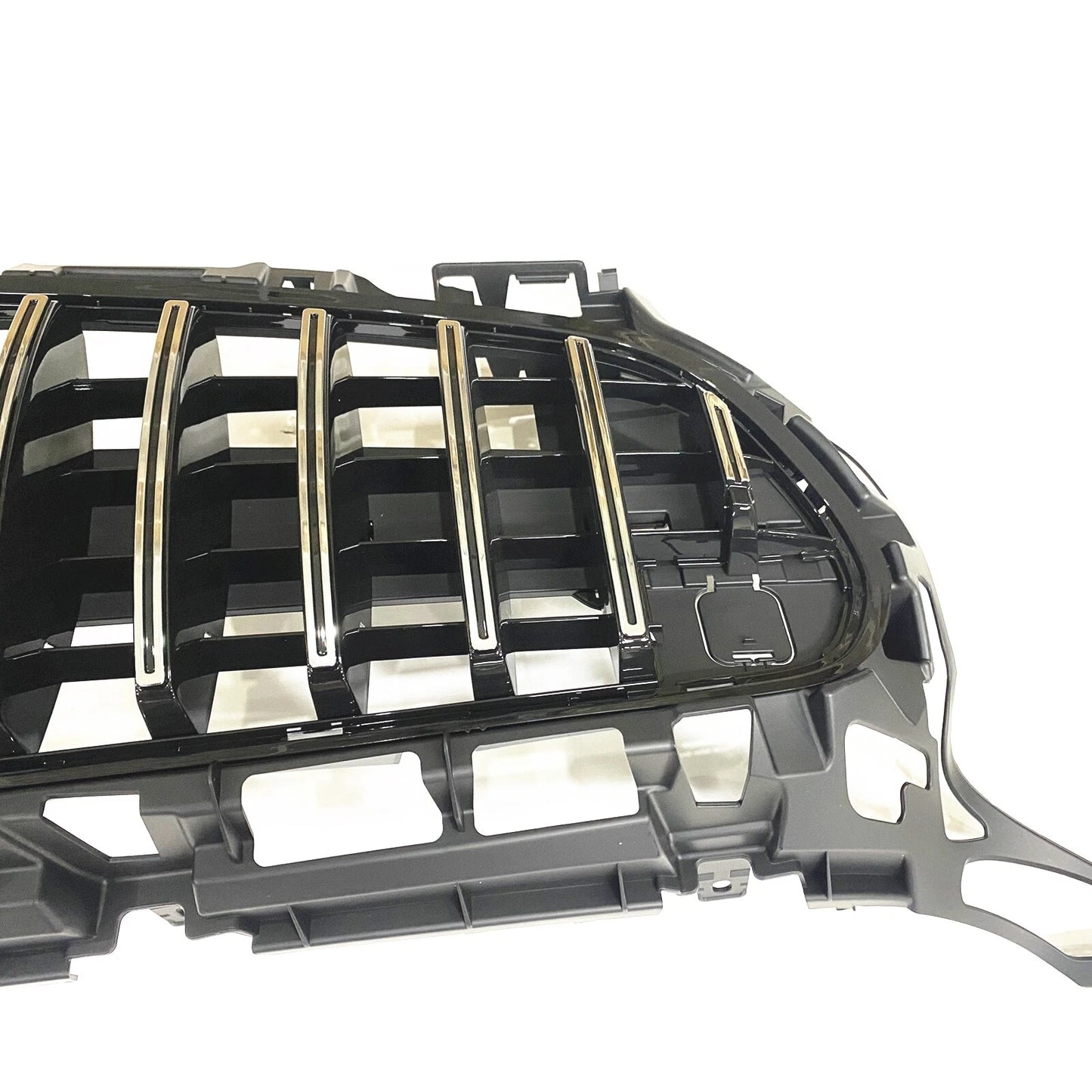 Bumper Grille Body Kit Silver for Mercedes Benz C190 R190 GT GTS (2015-2016)