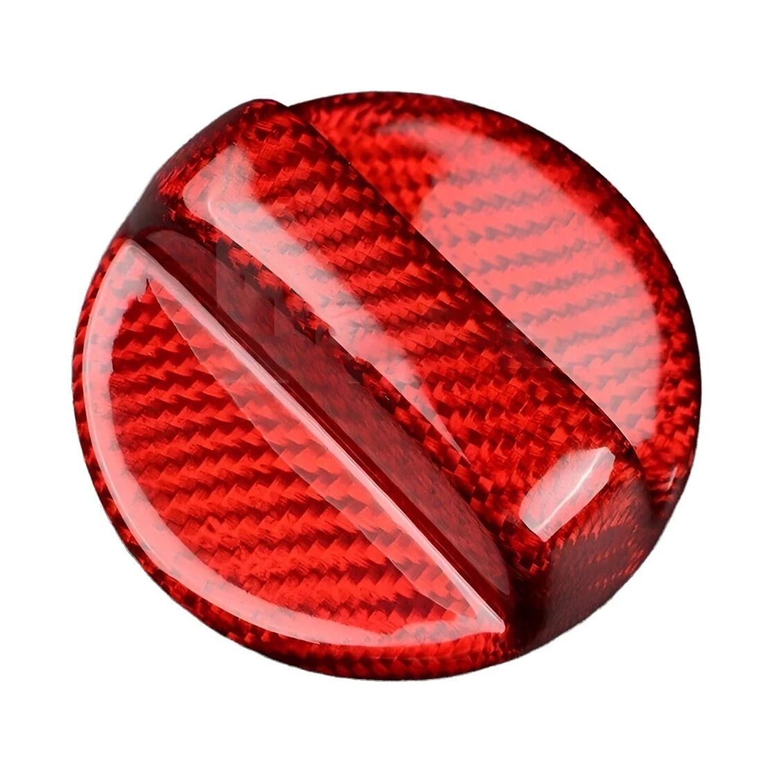 Red Carbon Fiber Gas Fuel Cap Cover for Lexus IS300 IS350 IS500 (2021-2024)