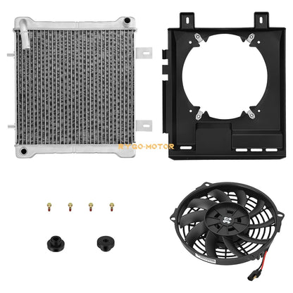 Aluminum Radiator & Cooling Fan & Shroud for Polaris Sportsman (2000–2004)