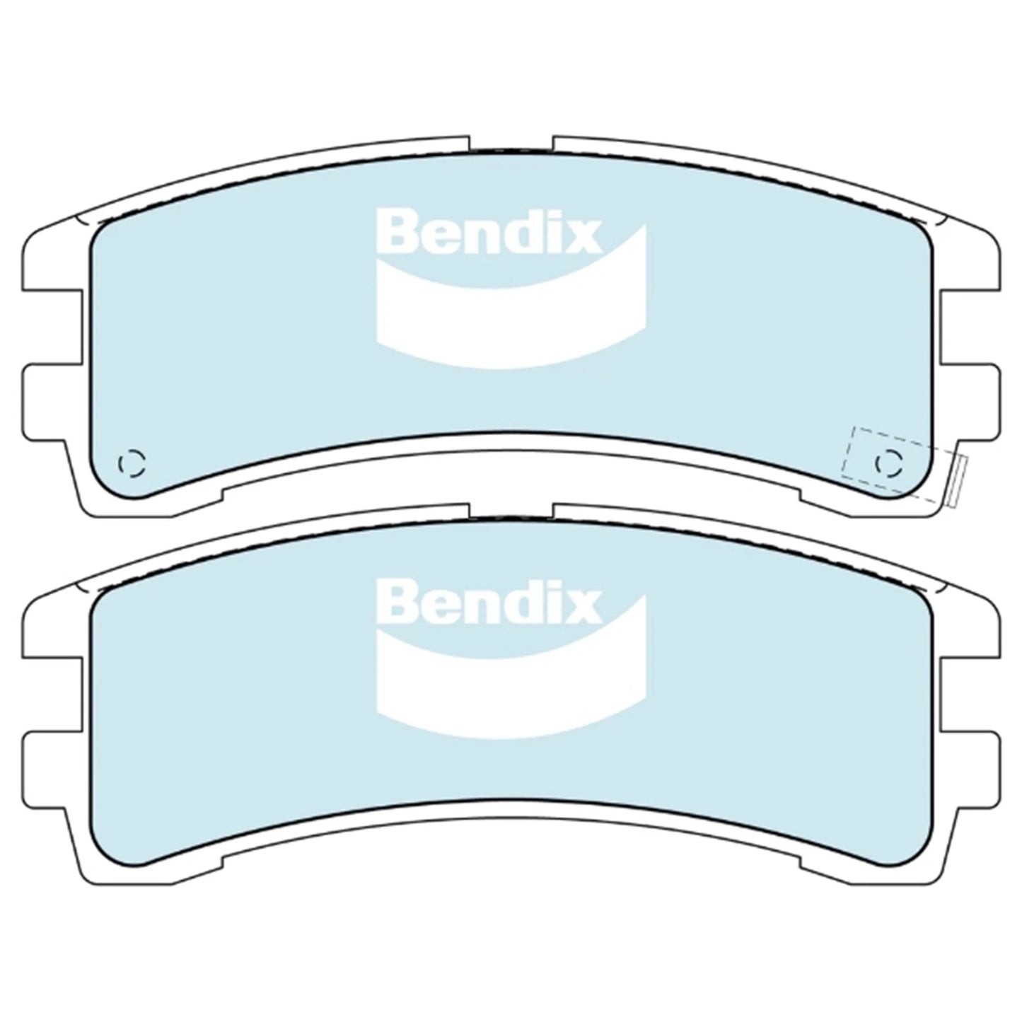 Rear Disc Brake Pad Set for Nissan Pathfinder/Terrano II (1986 - 2000)