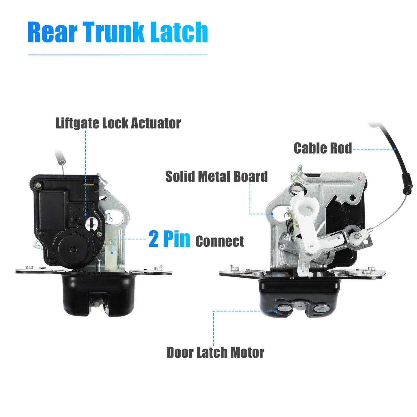 Rear Tailgate Lock Latch for Jeep Grand Cherokee, Dodge (2011-2020)