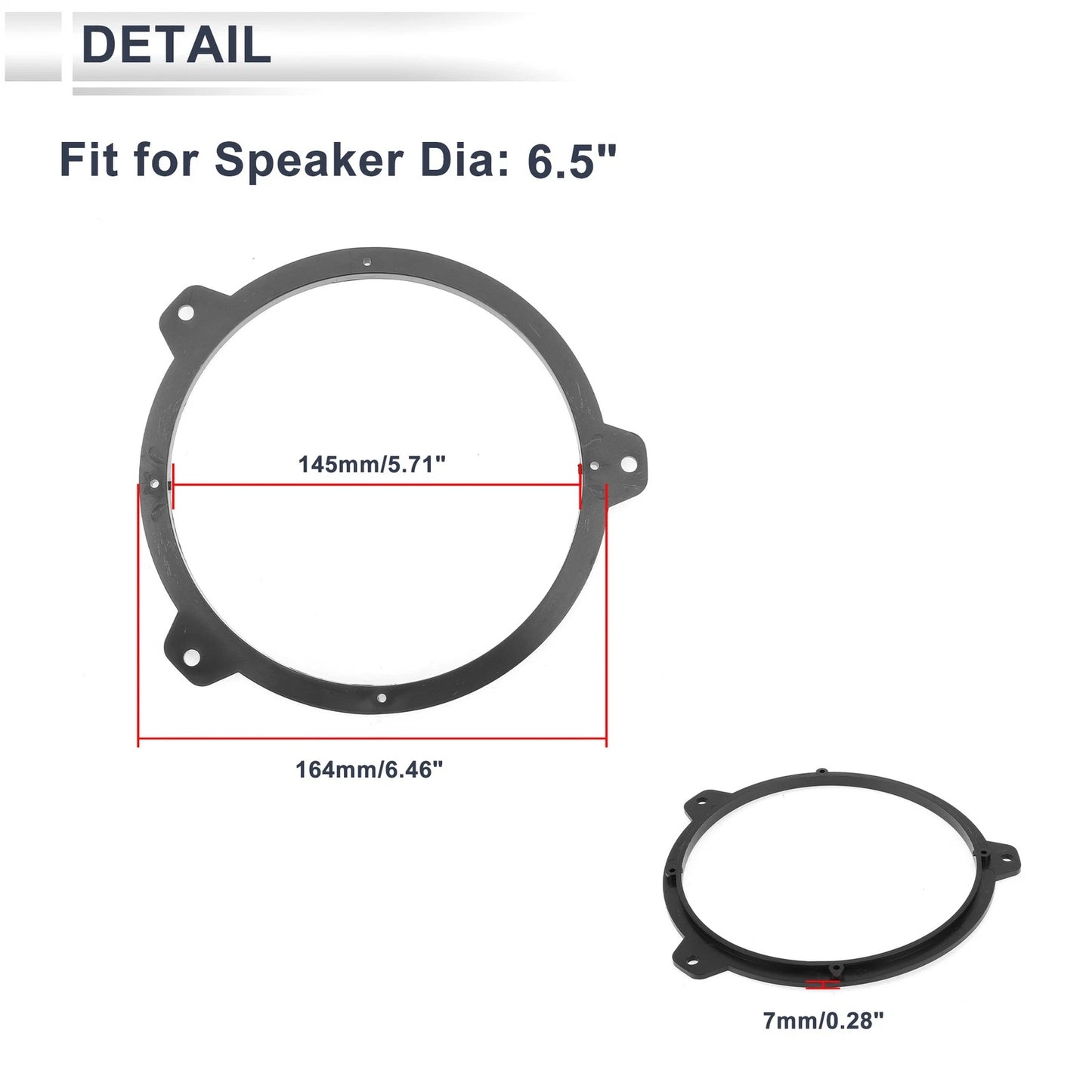 Tweeter Speaker Spacer Rings for BMW 3 E46 (2002-2006)