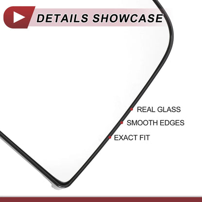 Heated Left Driver Side Upper Tow Mirror Glass for Chevrolet