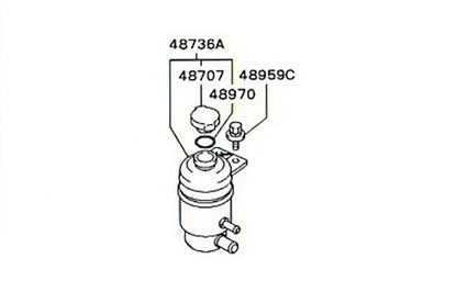 Power Steering Pump Reservoir for Mitsubishi Lancer EX GST (2009-2015)