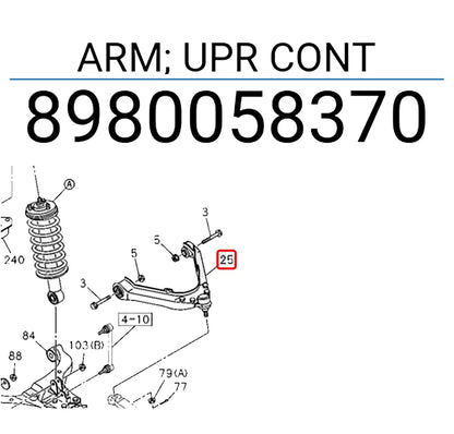 LH Upper Control Arm for Isuzu Dmax 2WD (2005-2011)