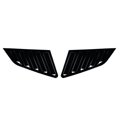 Rear Side Window Louver Covers for Audi A3 S3 (2021-2024) Gloss Black