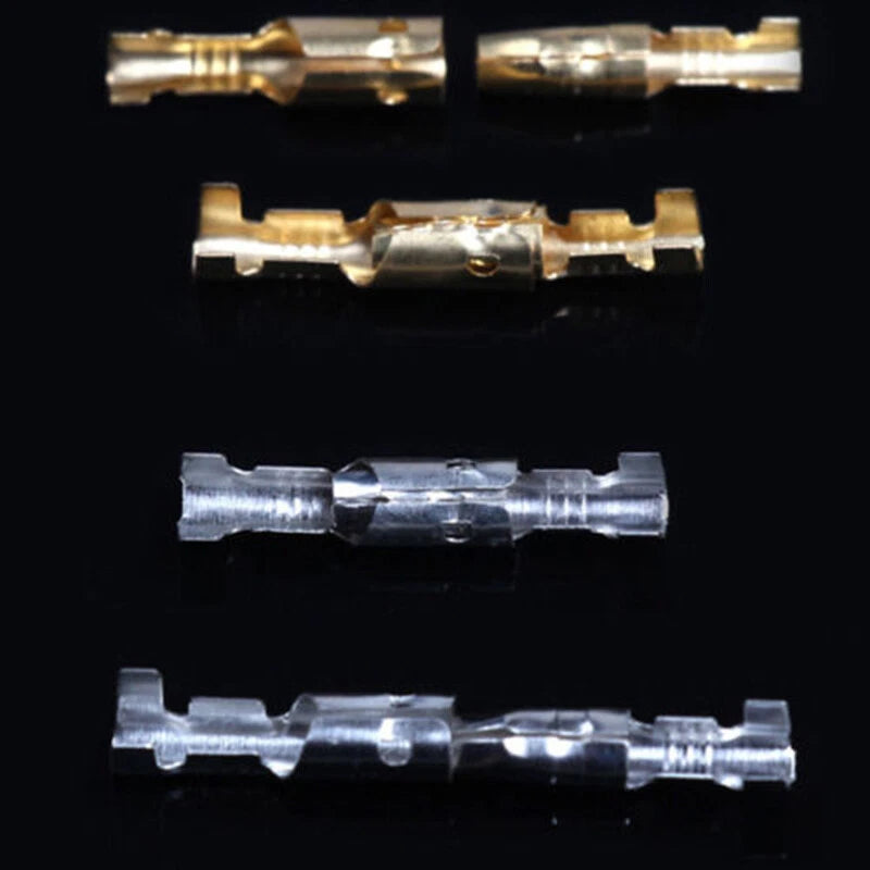 Brass Bullet Connectors M&F Wire Terminal 400 3.9mm Set for Autos