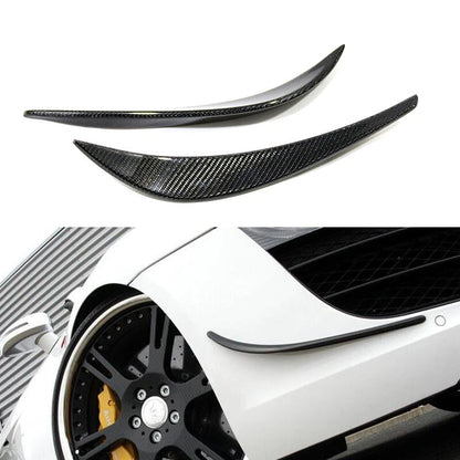 Real Carbon Fiber Side Canards Splitter Spoiler Trim fit For Audi R8 2008-2015