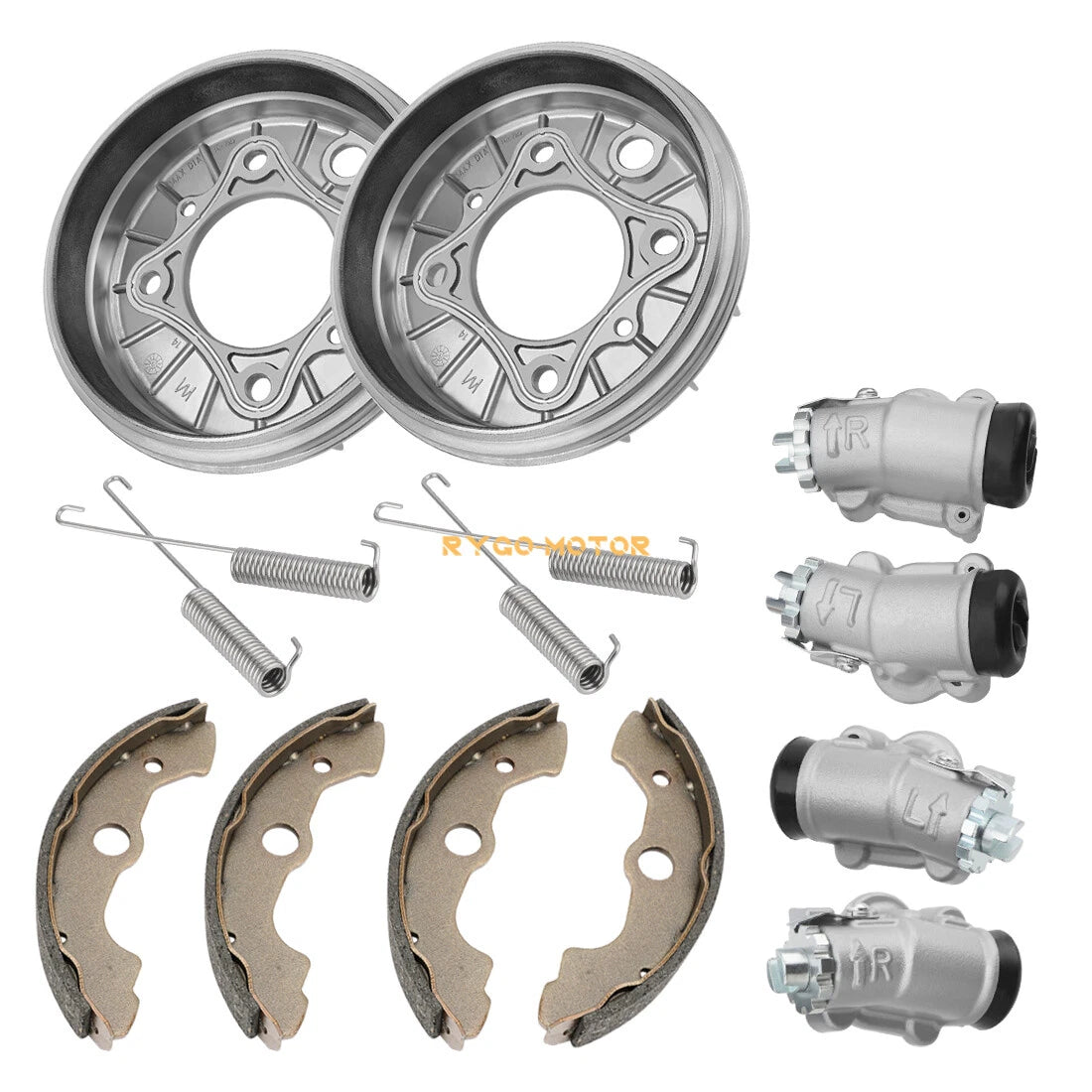 Front Brake Drum Wheel Cylinder Shoe Kit for Honda Rancher 350 4x4 TRX350 FE/FM
