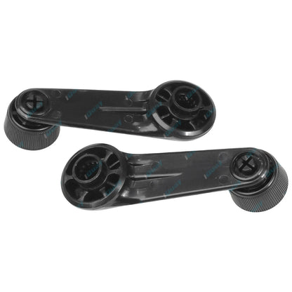Front or Rear Black Window Crank Handles Pair for Hilux LN65 YN65 YN67 83~88