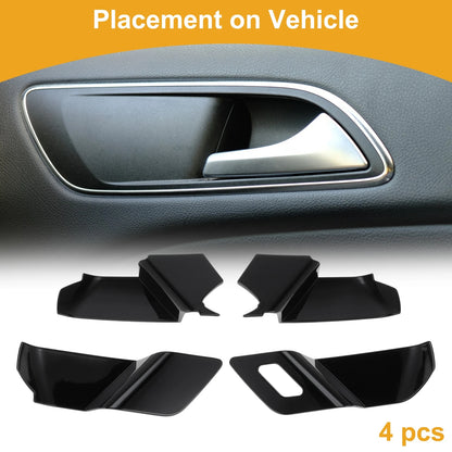 Interior Door Handle Bowl Cover Trim for Mazda CX60 (2022-2024) Black