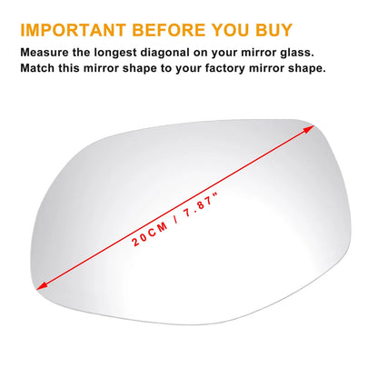 Left Side Mirror Glass Heated for Porsche Cayenne (2007 - 2010)