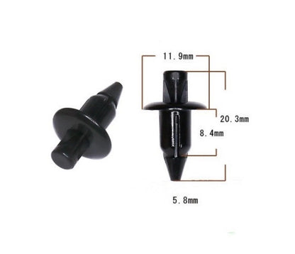 10x Kawasaki Plastic Rivets Scrivet Fairing Fender & Edge Clips for Kawasaki