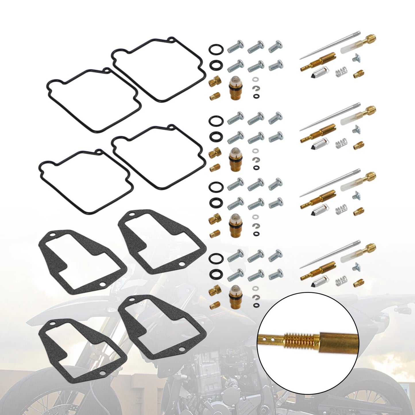 4X Carburetor Repair Kit for Suzuki DR-Z250 (2001-2007)