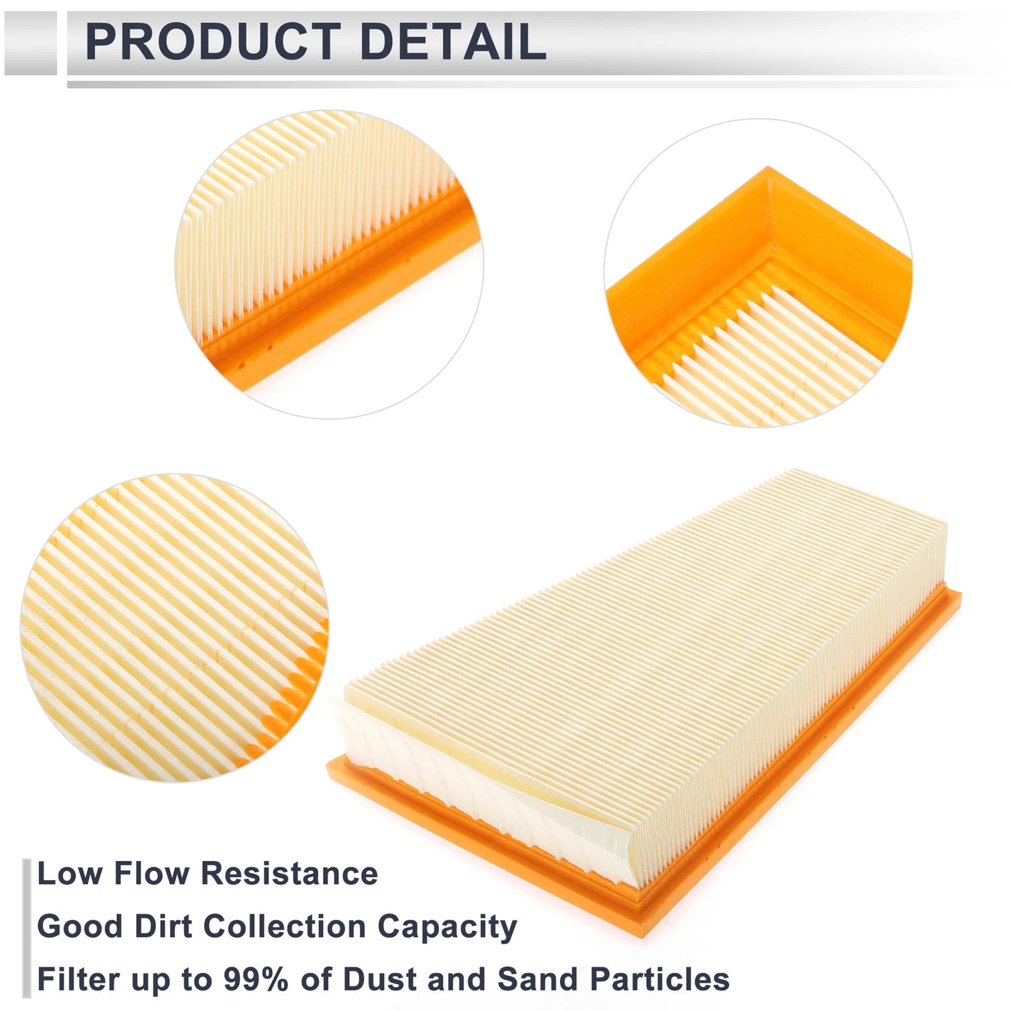 Engine Air Filter for Mercedes-Benz GLA250 2.0L (2014-2020) - 1 Pcs