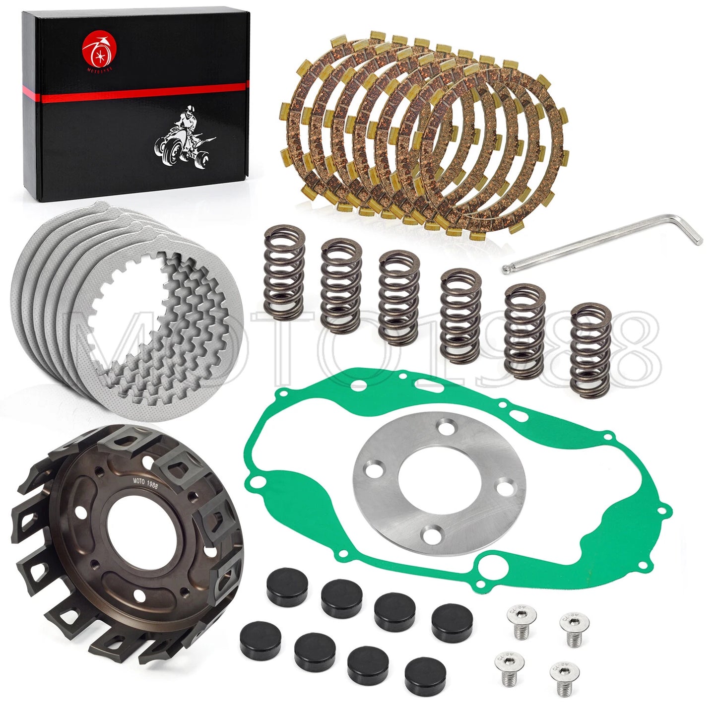 Billet CNC Clutch Basket Kit w/Gasket for Yamaha Banshee 350 YFZ350 87-06