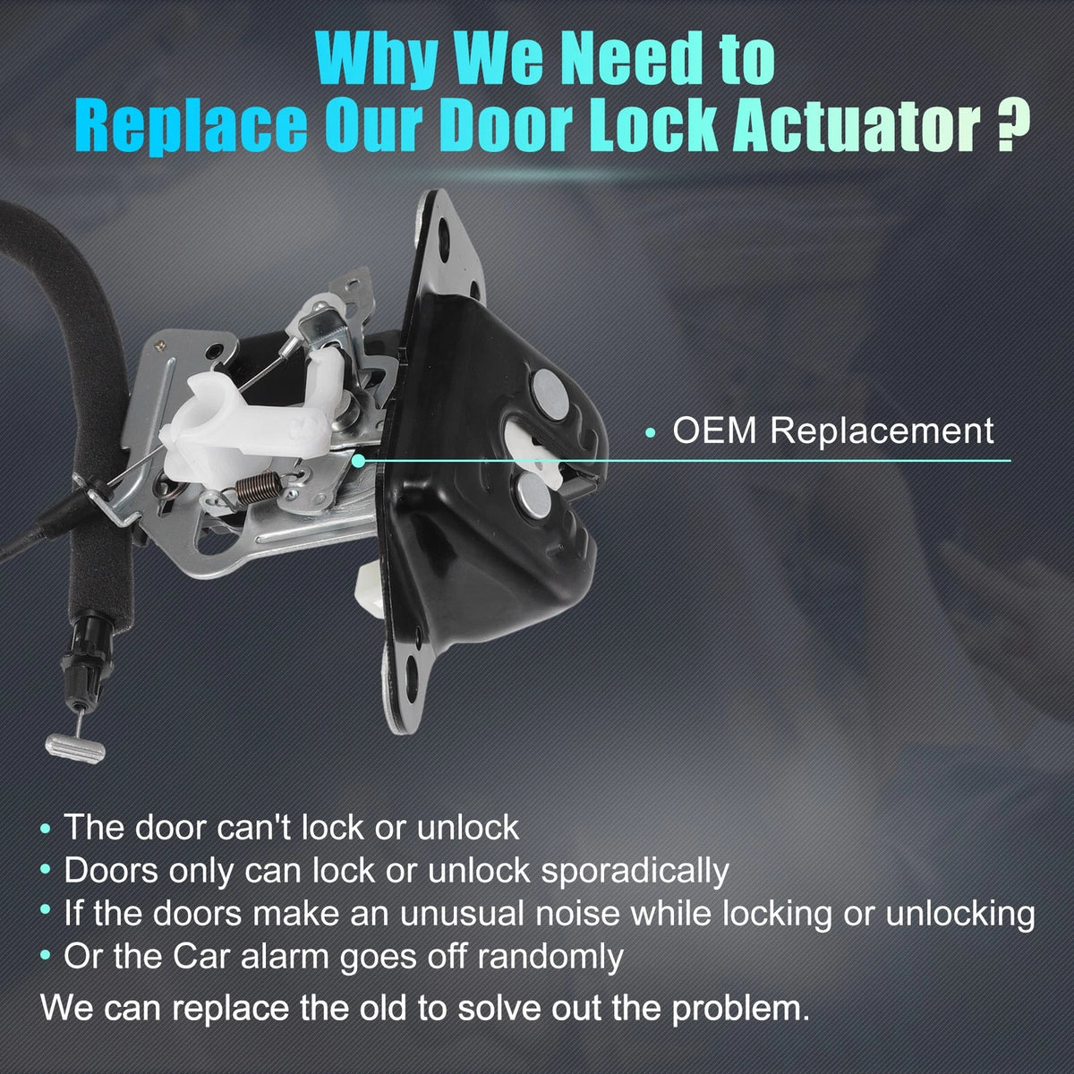 Rear Liftgate Door Lock Actuator Motor for Dodge Grand Caravan (2008-2020)