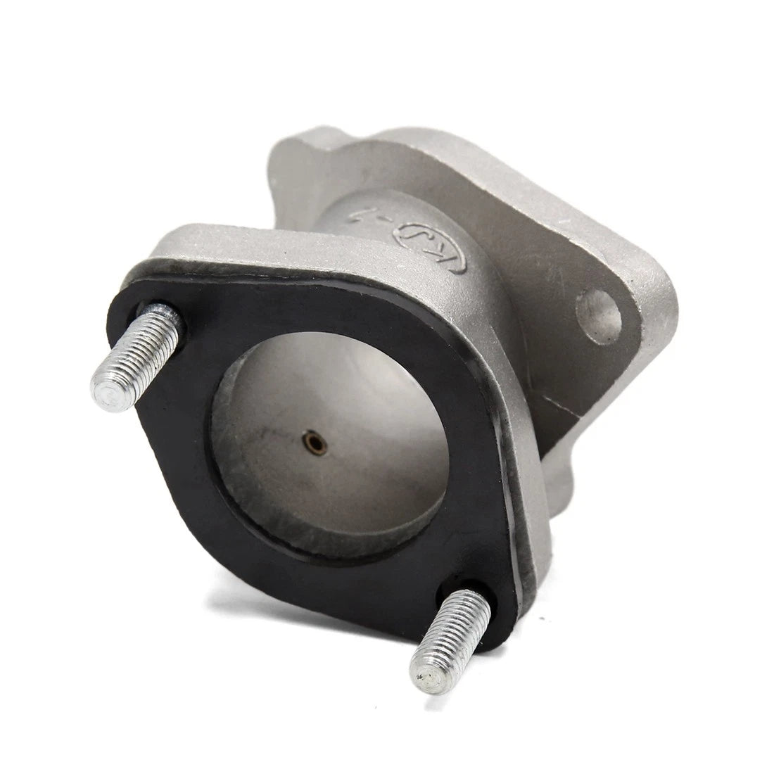 Silver Tone Intake Manifold Carburetor Interface Connector for GN 125