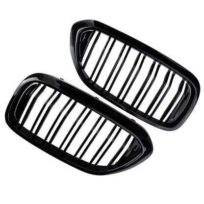 2 x Double Bridge Kidney Grille for BMW 5 Series G30 G31 (2017-2019)