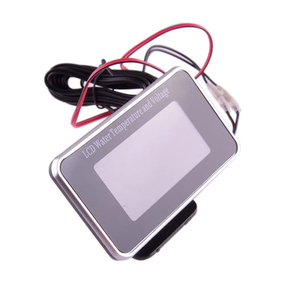 Off-Road LCD Digital Voltmeter Water Temp Gauge for Car