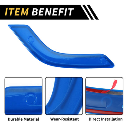 Blue Front Rear Door Handle Panel Bezel Cover Trims for Jeep Wrangler (2007-2023)