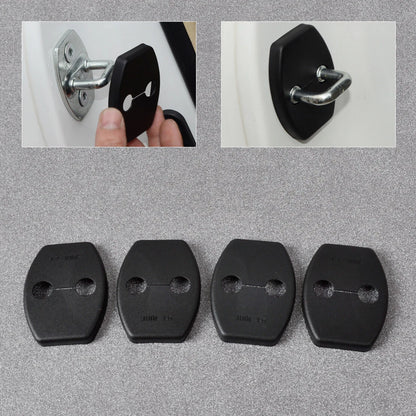 4X Door Striker Cover Lock Antirust Protector for Toyota Highlander (2001-2023)