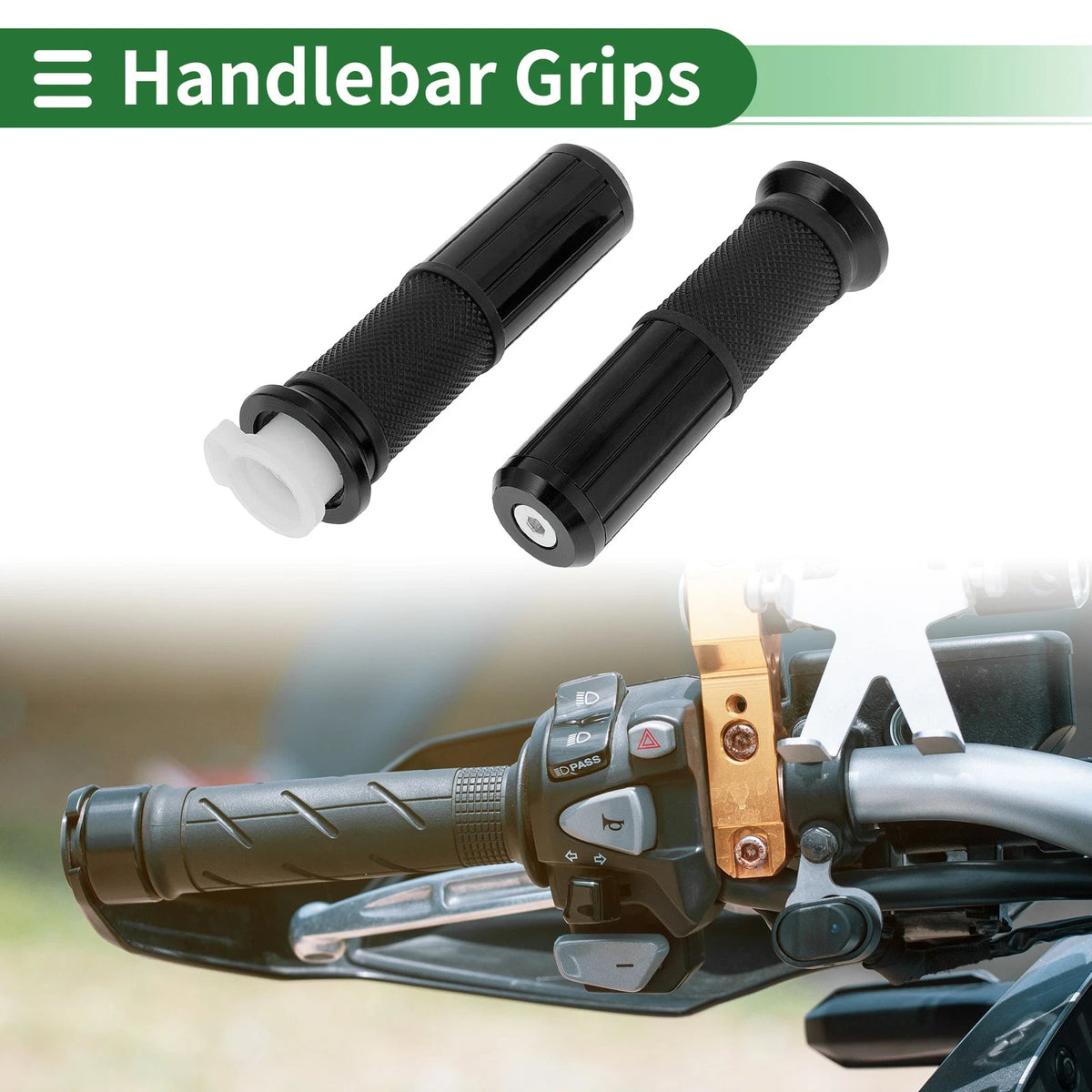7/8" 22mm Hand Grips Cover Aluminum Alloy for Motorcycle