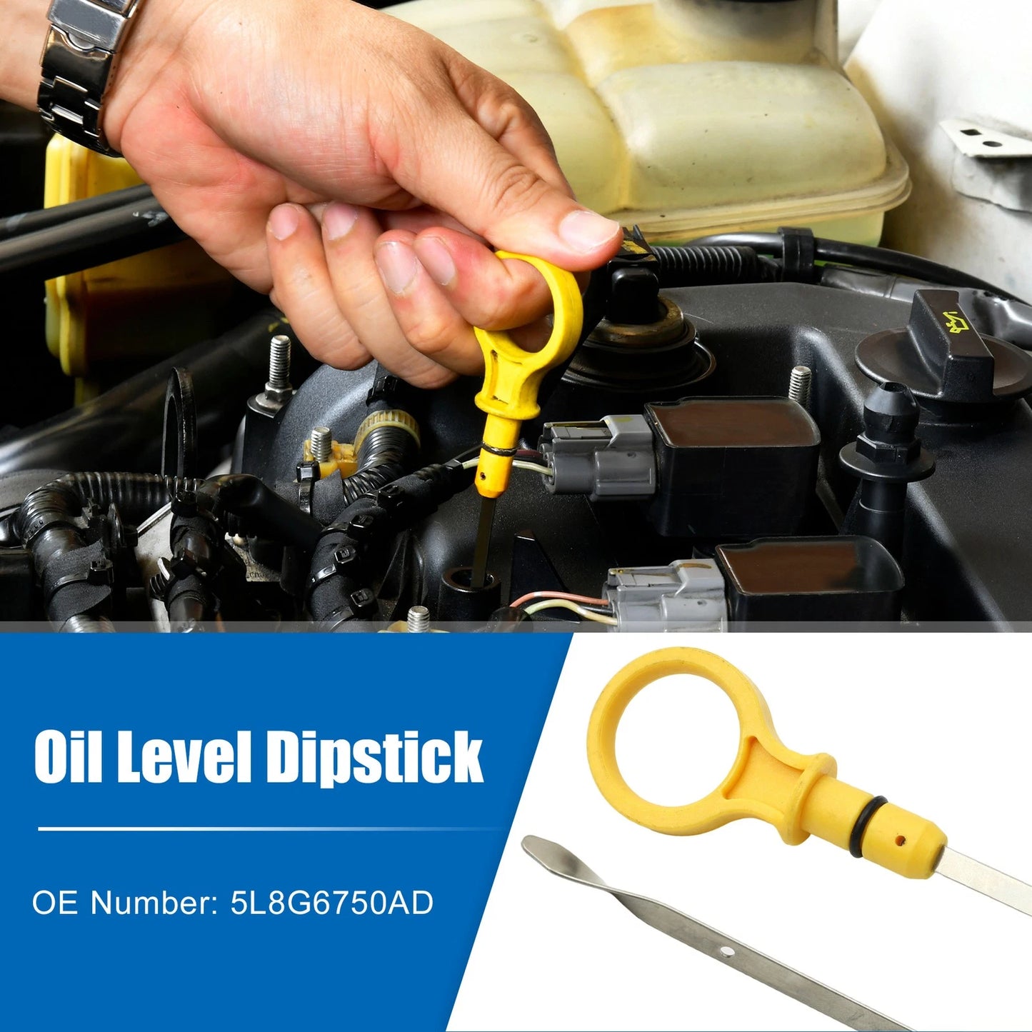 Engine Oil Fluid Level Dipstick for Ford F-150 FX4 King (2004-2023)