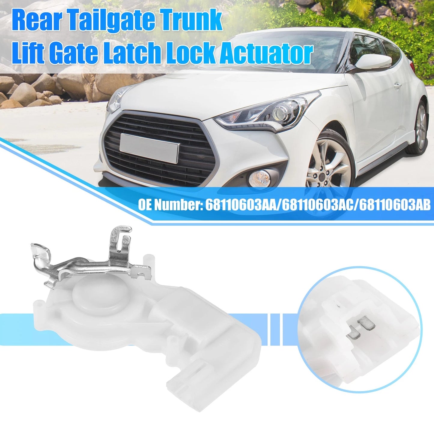 Rear Tailgate Trunk Lock Actuator for Dodge Durango (2014 - 2023)